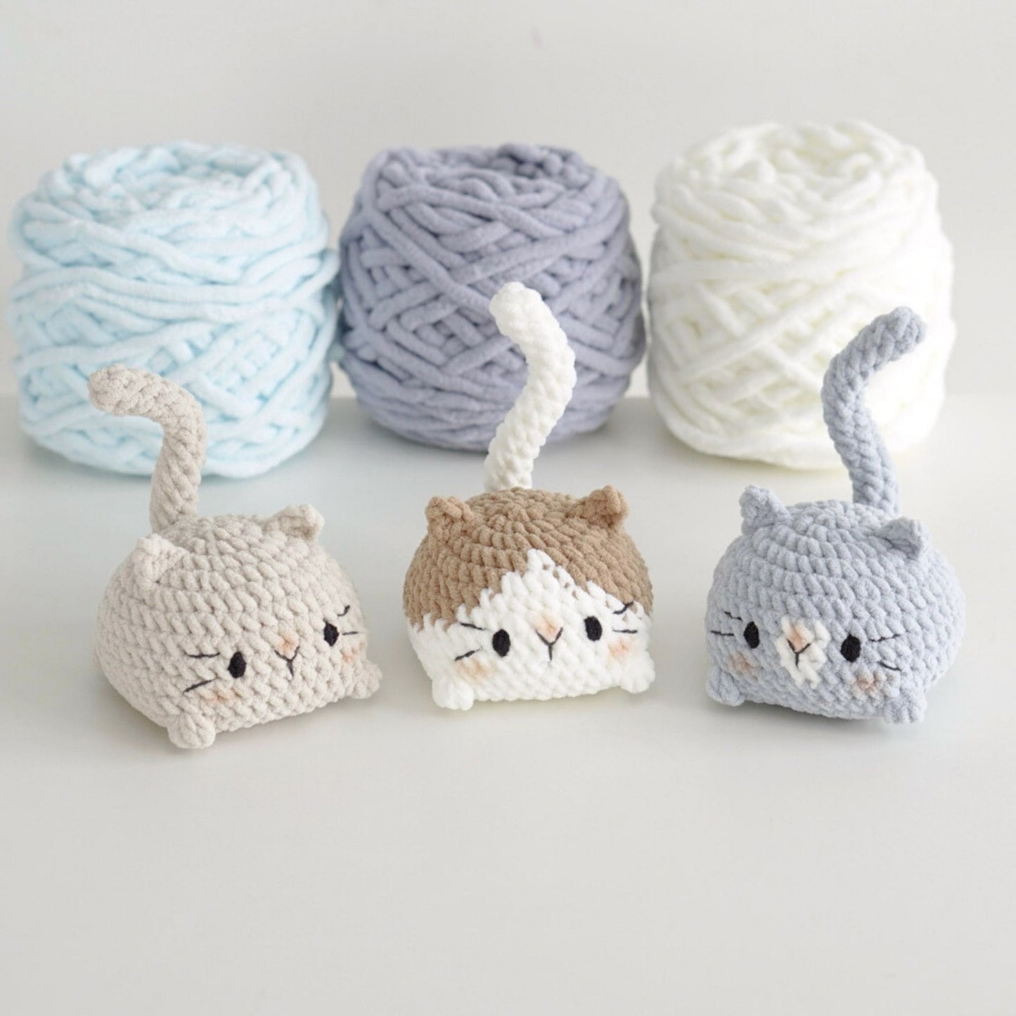 Cat bun crochet - CuddleKit Crochet